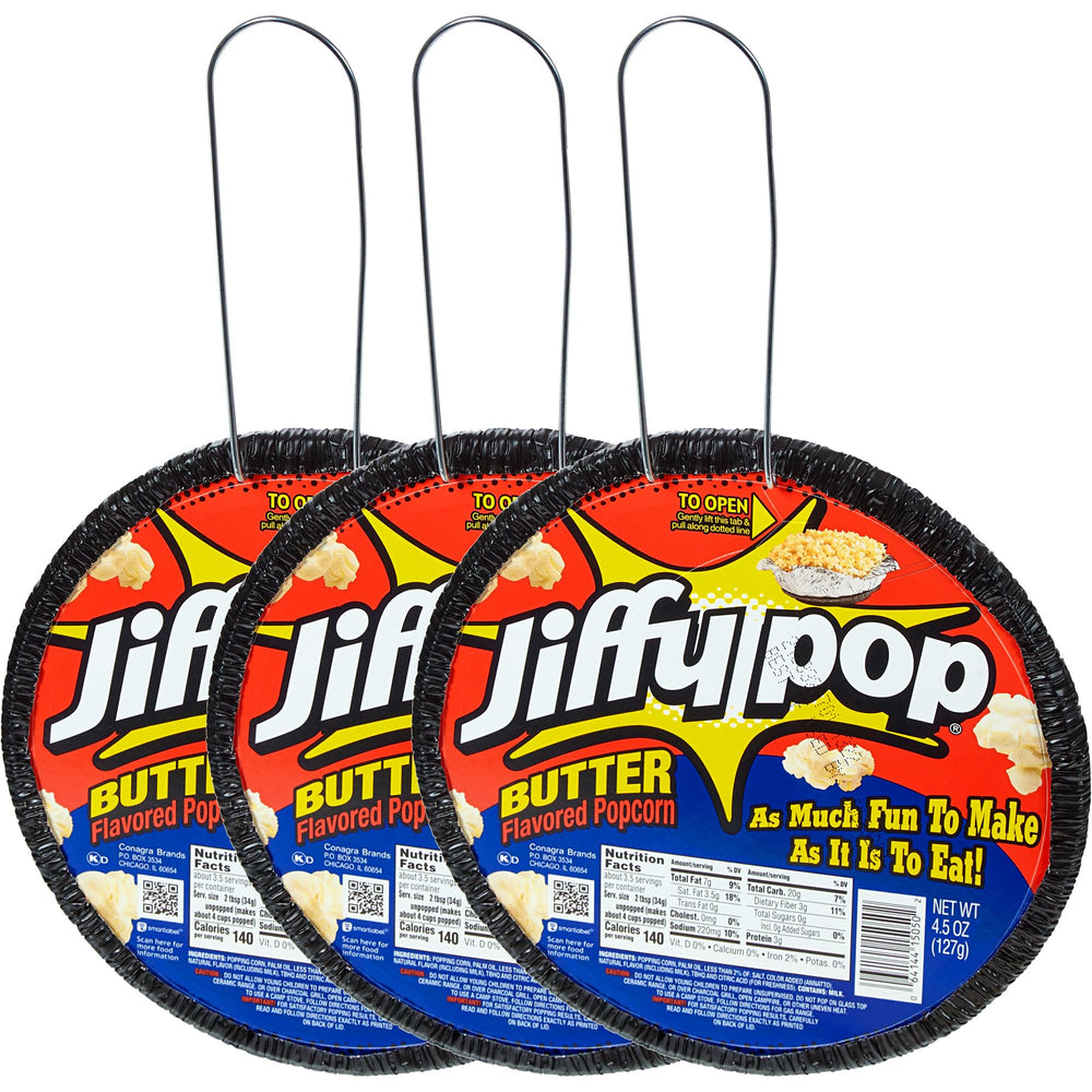 The Hampton Popcorn Company Jiffy Butter stovetop pan ready for cozy movie nights.