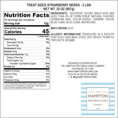 Hampton Popcorn strawberry pink candy closeup highlighting tangy-sweet flavor