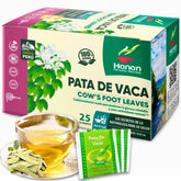 Hanan Pata de Vaca tea bags in packaging, ideal for daily herbal routines.