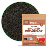 HANDPICK English Breakfast loose-leaf tea in resealable pouch delivering bold morning flavor.
