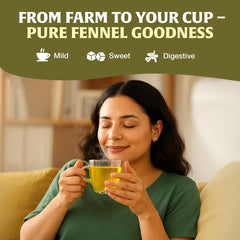 HANDPICK fennel tea bags, Indian-origin packaging in view