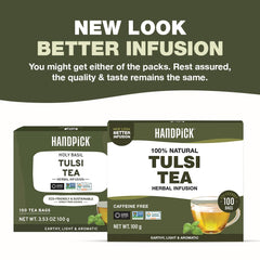 HANDPICK Original Tulsi Tea round bags for easy, mess-free brewing