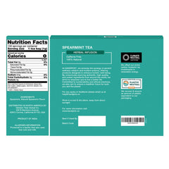 HANDPICK Spearmint tea bags from India with fresh aroma and high essential oil content.