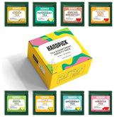 HANDPICK tea sampler box with eight flavors, ideal for daily rituals.