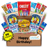 Hangry Kit Birthday Box front view showing ready to gift packaging for celebrations