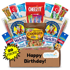Hangry Kit Birthday Box front view showing ready to gift packaging for celebrations