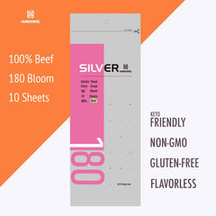 HAODONG Silver Gelatin Sheets used in a mirror glaze for dessert shine