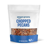 Happy Belly chopped pecans 8oz bag, ideal for baking and topping