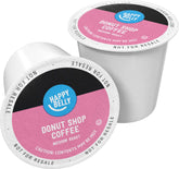 Packaging image of Happy Belly Donut Style pods showing a 100-count box.