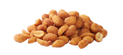 Happy Belly Honey Roasted Peanuts resealable stand-up bag keeps snacks fresh between servings.
