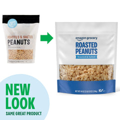 Happy Belly sea salt detail highlights natural seasoning on peanuts