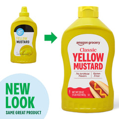 Happy Belly Yellow Mustard as a dipping sauce for pretzels.