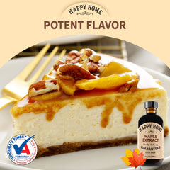 Desserts made with Happy Home maple flavor for cookies and cakes.