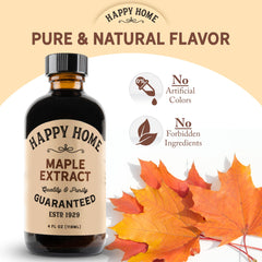 Happy Home maple flavor being dispensed into batter for enhanced depth.