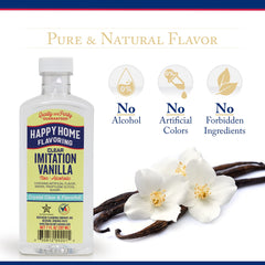 Happy Home vanilla flavoring pour preserves white icing without tint