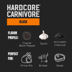 Hardcore Carnivore Black brisket prepped with mega-pack rub.
