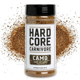 Hardcore Carnivore Camo bottle pour boosts venison and lamb flavor.