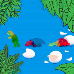 HARIBO Dinosaurs gummies on shelf, family-favourite treat.