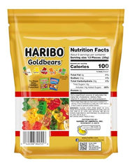 Close-up of colorful Goldbears gummies highlighting pineapple, strawberry, raspberry, lemon, orange.