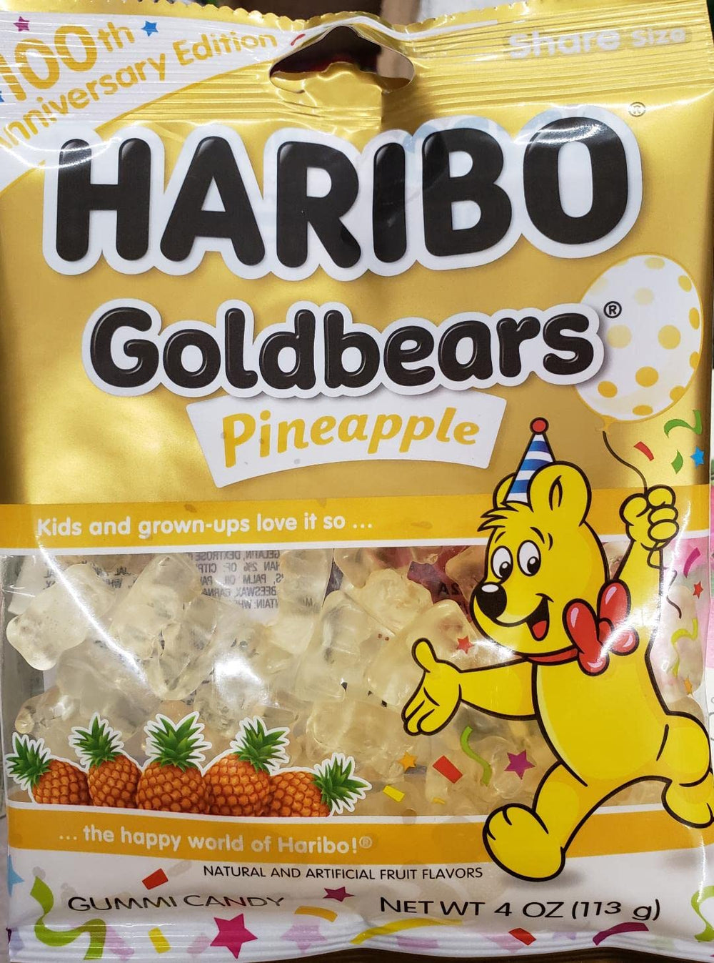 HARIBO Goldbears pineapple 100th anniversary edition pack invites sharing and celebration.