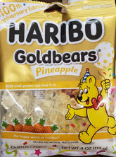 HARIBO Goldbears pineapple 100th anniversary edition pack invites sharing and celebration.