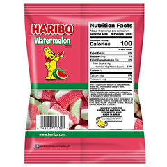 HARIBO Watermelon Gummies: triple-layer colors, perfect for party favors.