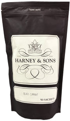 Harney & Sons Black Currant Tea bulk bag with 50 sachets for convenient brewing.