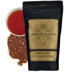 Harney & Sons Herbal Hot Cinnamon Spice loose-leaf tea aroma warms cozy moments