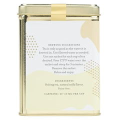 Steeping Milky Oolong in a cup reveals creamy aroma and smooth flavor