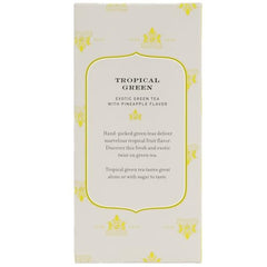 Iced Harney & Sons Tropical Green tea poured into a glass for refreshment