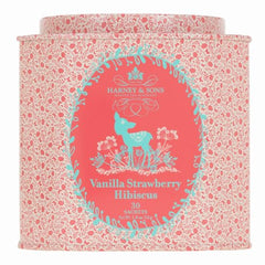 Close-up of Harney & Sons sachets ready for a family-friendly tea break.