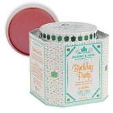 Harney & Sons Birthday Party Tea tin on display, ideal for celebrations.