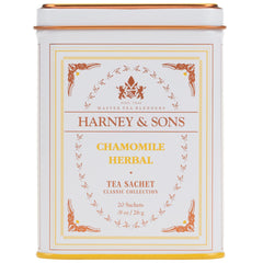 Harney & Sons Chamomile classic tin with 20 sachets for a soothing cup.