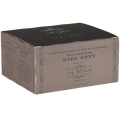 Harney & Sons decaf Earl Grey tea bags for a soothing evening cup with bergamot aroma.
