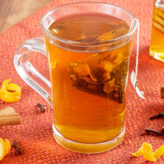 Harney and Sons Decaf Hot Cinnamon cup steeping with inviting aroma