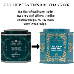 Sachets of Harney & Sons Earl Grey Imperial deliver a refined bergamot aroma.