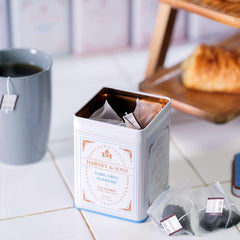 Brewing a cup of Harney & Sons Earl Grey Supreme in a 12 oz mug