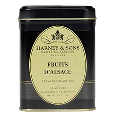 Harney & Sons loose-leaf Fruits d'Alsace with apricot and cherry flavors ready to brew