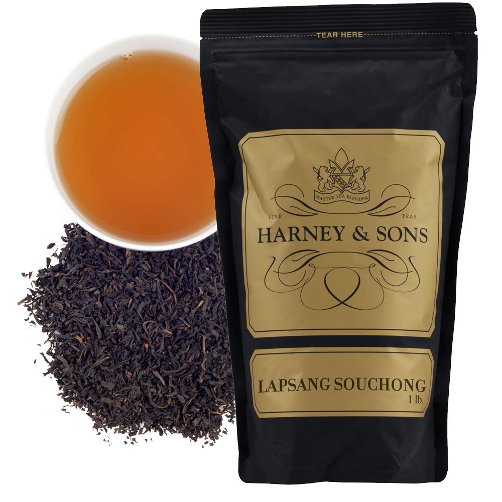 Harney & Sons Lapsang Souchong bulk tea leaves with smoky aroma and bold flavor
