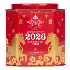 Harney & Sons Lunar New Year 2026 tea tin with 30 sachets for gifting
