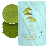 Harney & Sons Organic Everyday Matcha bag open, ideal for a calm morning ritual.