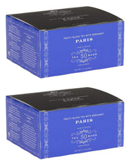 Harney & Sons Paris tea bags with bergamot deliver fruity aroma for elegant afternoons.