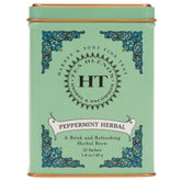 Harney & Sons peppermint tin front, crisp and aromatic tisane.