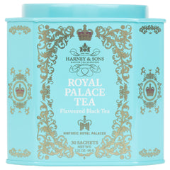 Harney & Sons Royal Palace Tea tin design enhances gift appeal.