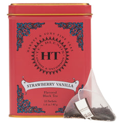 Harney & Sons Strawberry Vanilla hot tea cup ready to enjoy