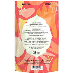 Steeped Harney & Sons Tropical Mango in a cup with tropical aroma