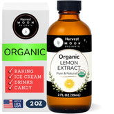 Harvest Moon Delights lemon extract bottle pour for baking and flavor