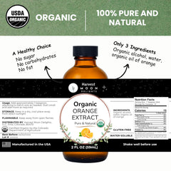 Pouring Harvest Moon Delights orange extract adds zesty citrus to desserts