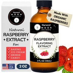 Harvest Moon Delights raspberry extract bottle adds authentic berry flavor to baking