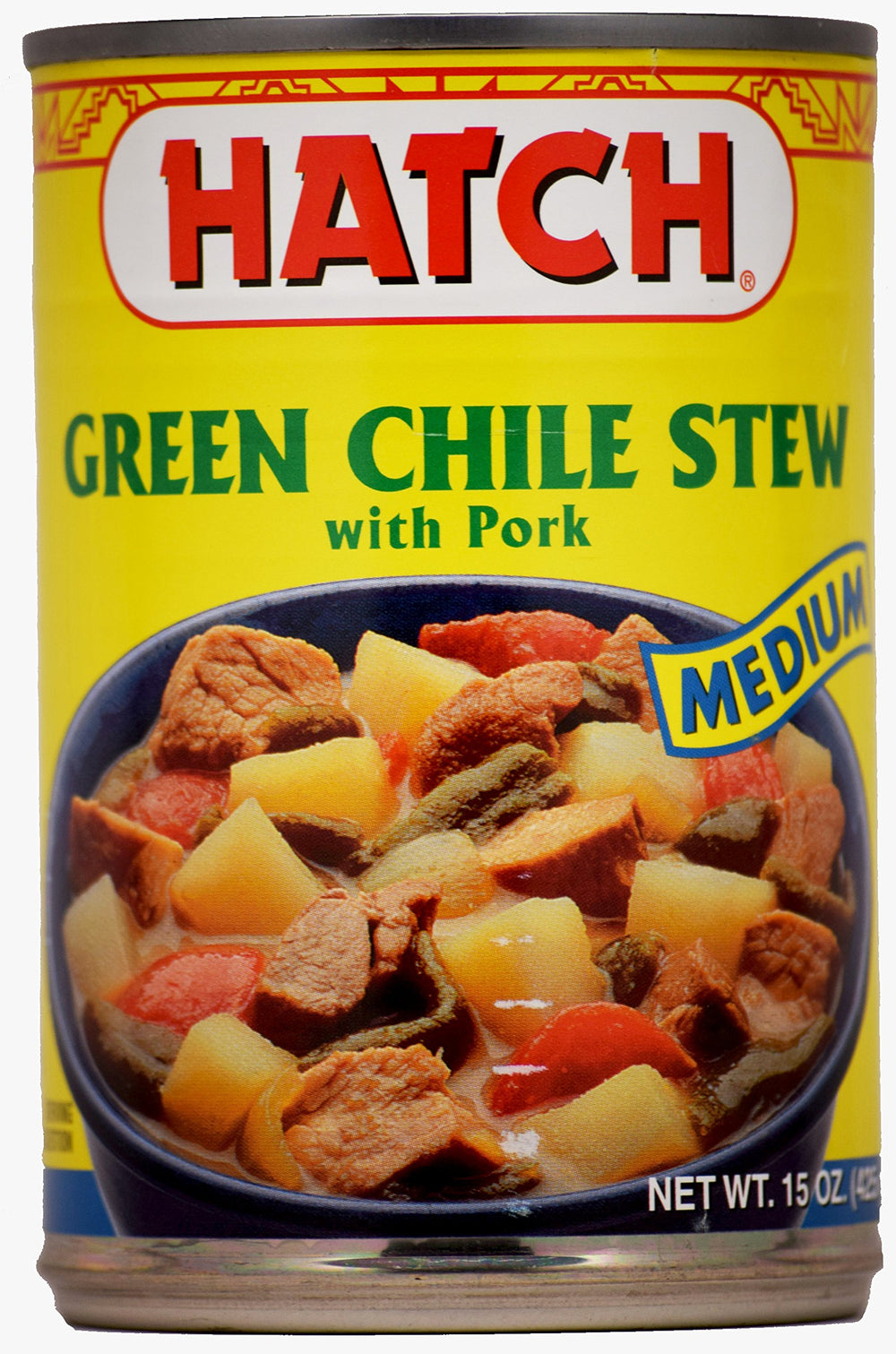 Hatch Farms Hatch Green Chile Stew with Pork in a steaming bowl, ready for a quick comforting meal.